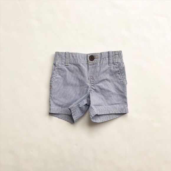 Carter’s blue pinstripe shorts EUC 6 months - Picture 1 of 5